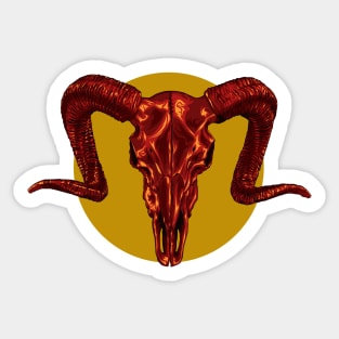 Ram Skull Vector art Sticker